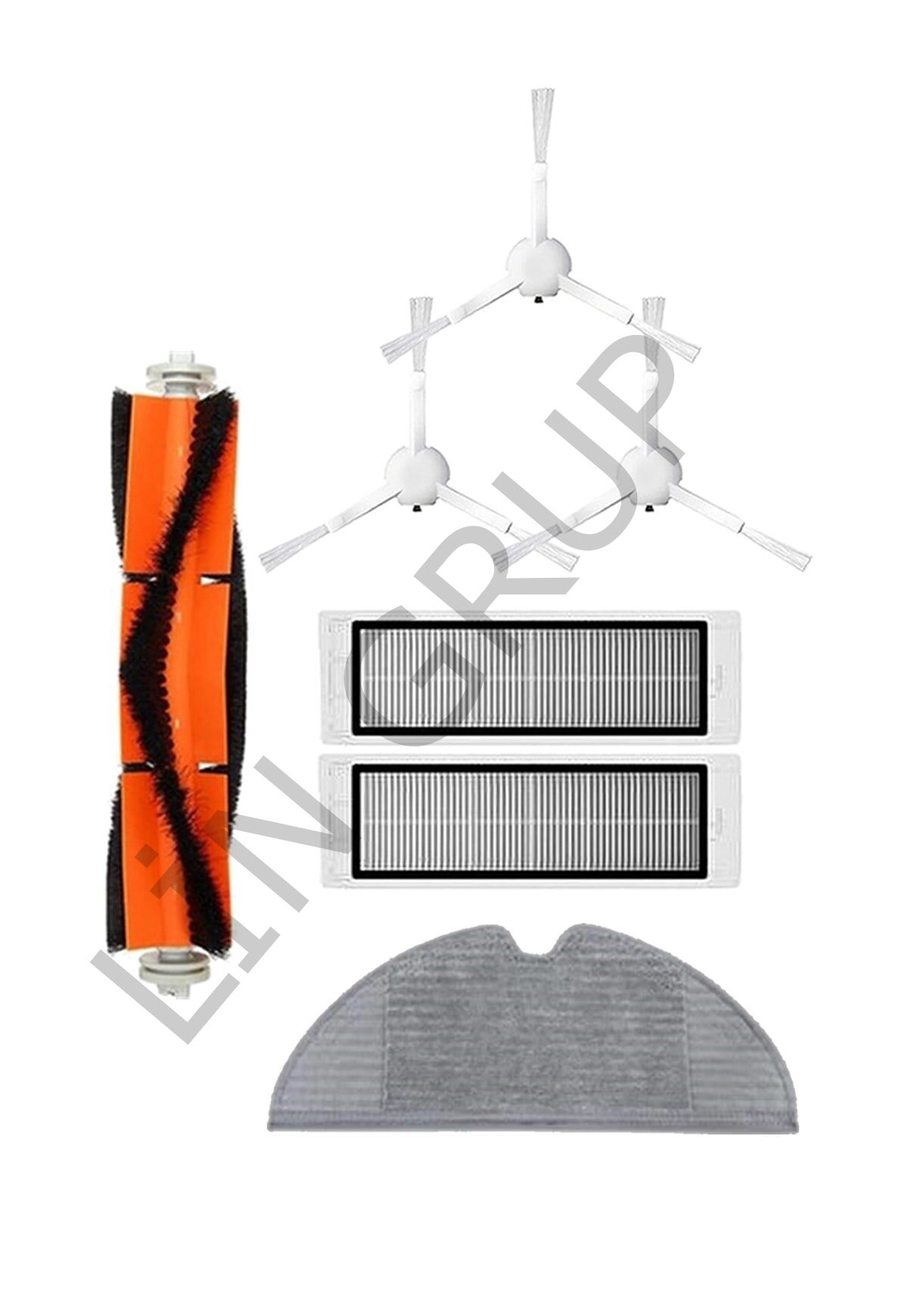 Xiaomi Vacuum Mop 2 (STYTJ03ZHM) Robot Süpürge Uyumlu 7'li Yedek Parça Seti