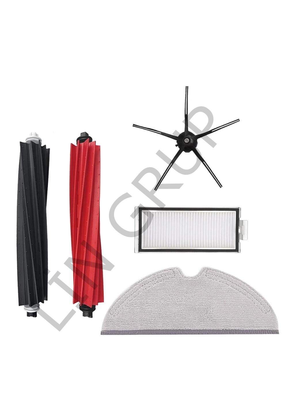 Roborock Q5 Pro + Robot Süpürge Uyumlu 5'li Yedek Parça Seti