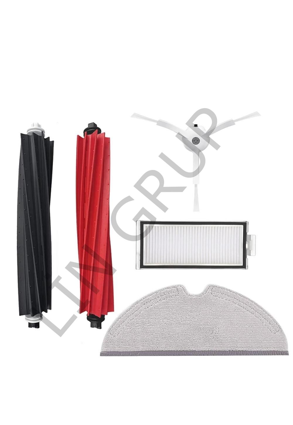 Roborock Q5 Pro + Robot Süpürge Uyumlu 5'li Yedek Parça Seti