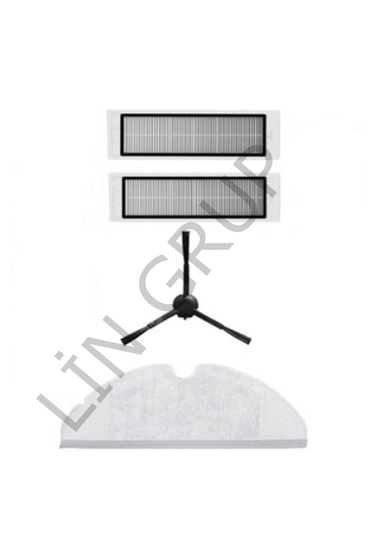 Xiaomi Vacuum Mop 2 Pro Plus (STYTJ02ZHM) Robot Süpürge Uyumlu 4'lü Yedek Parça Seti