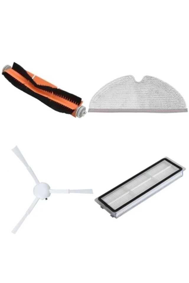 Dreame Vacuum Mop D9 Uyumlu 4 Lü Set Fırça Mop Hepa Filtre