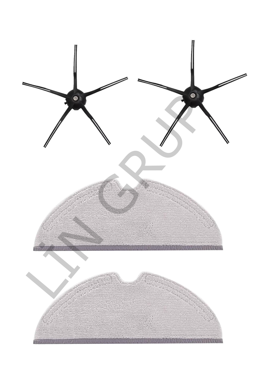 Roborock Q7+ Robot Süpürge Uyumlu 4'lü-Yedek Parça Seti