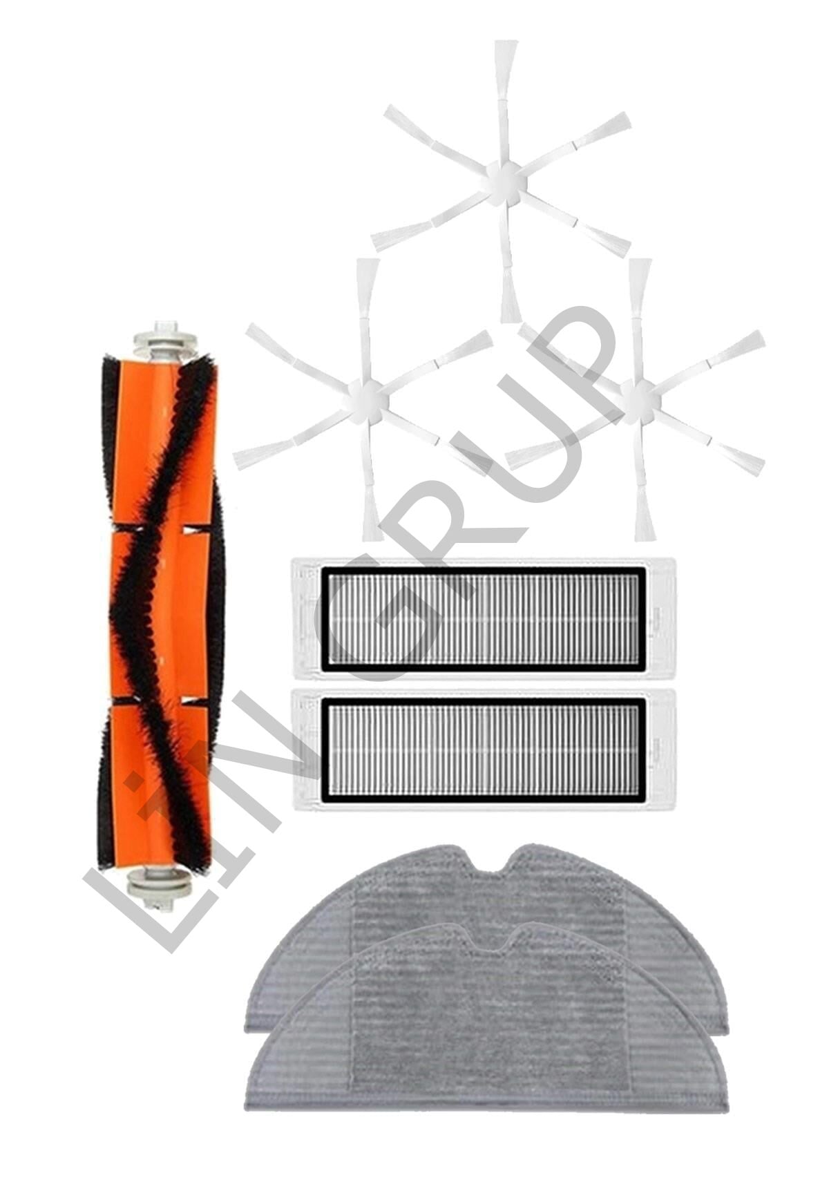 Xiaomi Vacuum Mop 2 (STYTJ03ZHM) Robot Süpürge Uyumlu 8'li Yedek Parça Seti