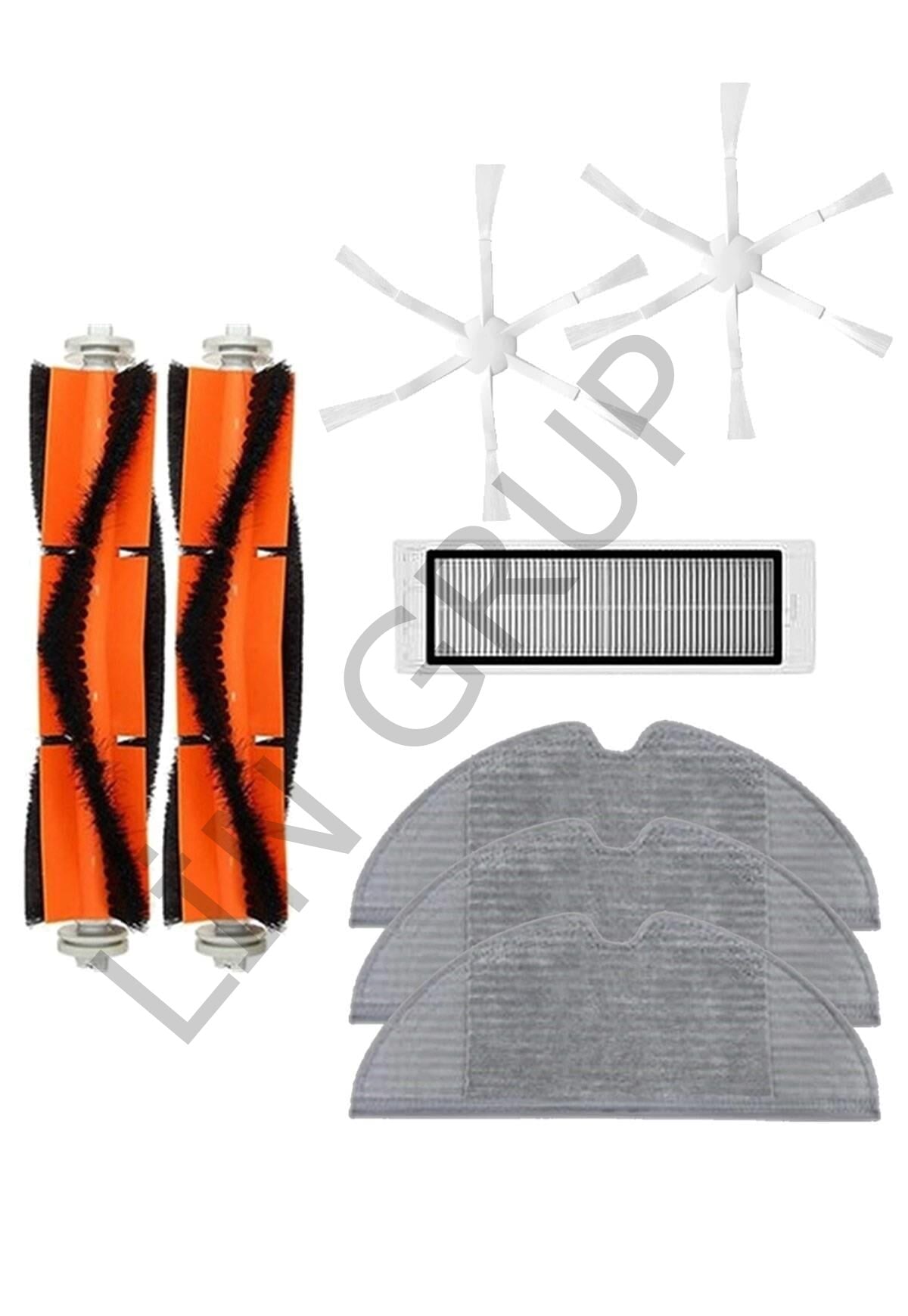 Xiaomi Vacuum Mop 2 (STYTJ03ZHM) Robot Süpürge Uyumlu 8'li Yedek Parça Seti