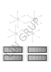 Xiaomi Vacuum Mop 2 (STYTJ03ZHM) Robot Süpürge Uyumlu 8'li Yedek Parça Seti