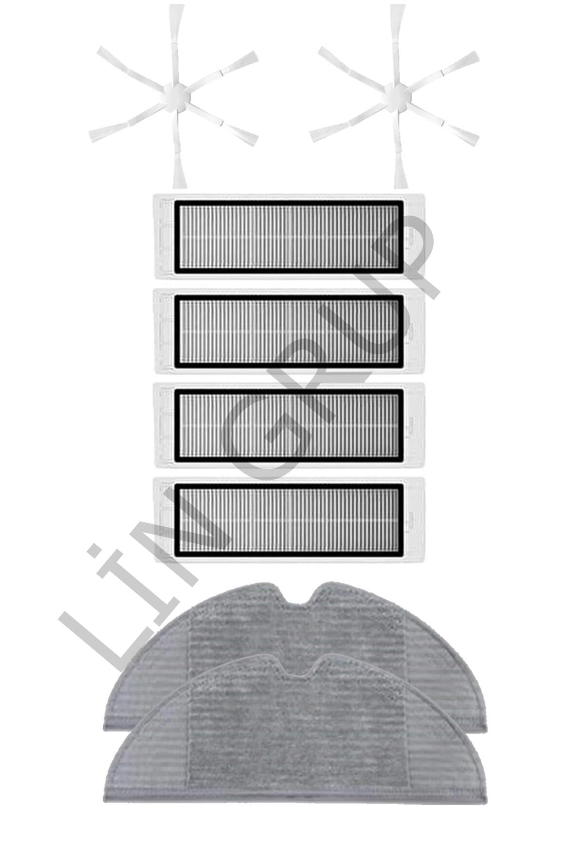 Xiaomi Vacuum Mop 2 (STYTJ03ZHM) Robot Süpürge Uyumlu 8'li Yedek Parça Seti