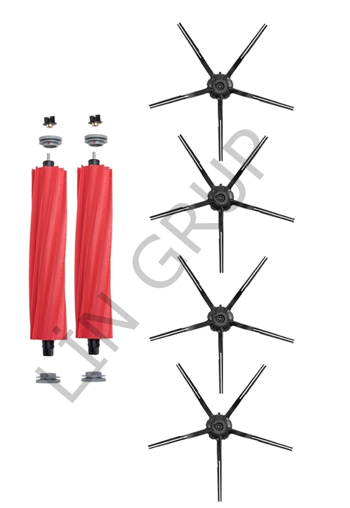 Roborock Q7+ Robot Süpürge Uyumlu 6'lı Yedek Parça Seti