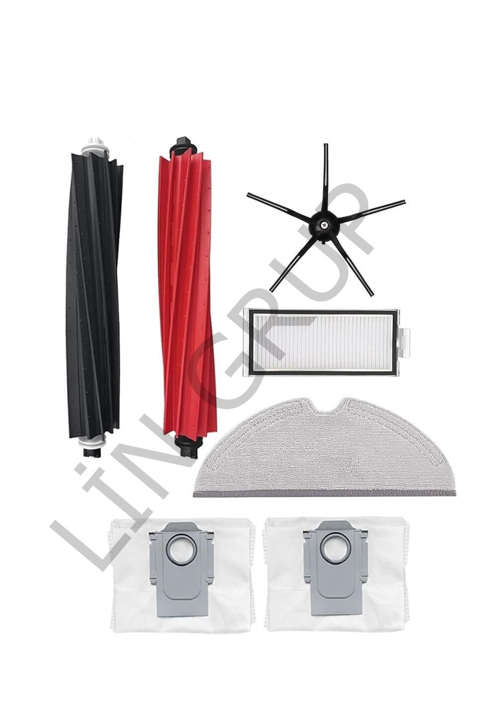 Roborock Q5 Pro + Robot Süpürge Uyumlu 7'li Yedek Parça Seti