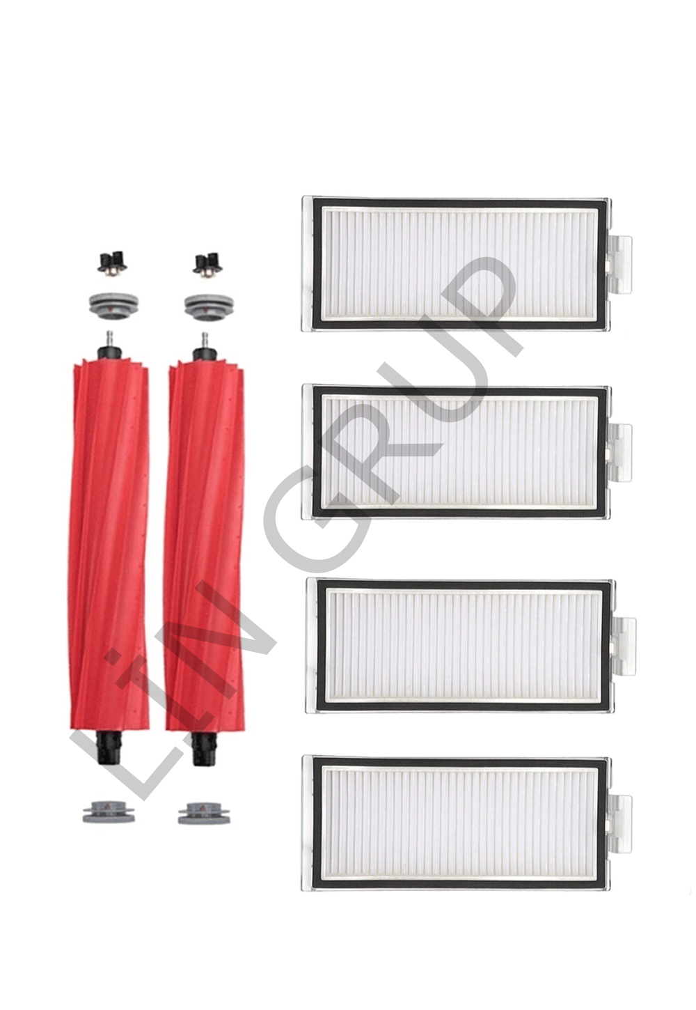 Roborock Q7+ Robot Süpürge Uyumlu 6'lı Yedek Parça Seti