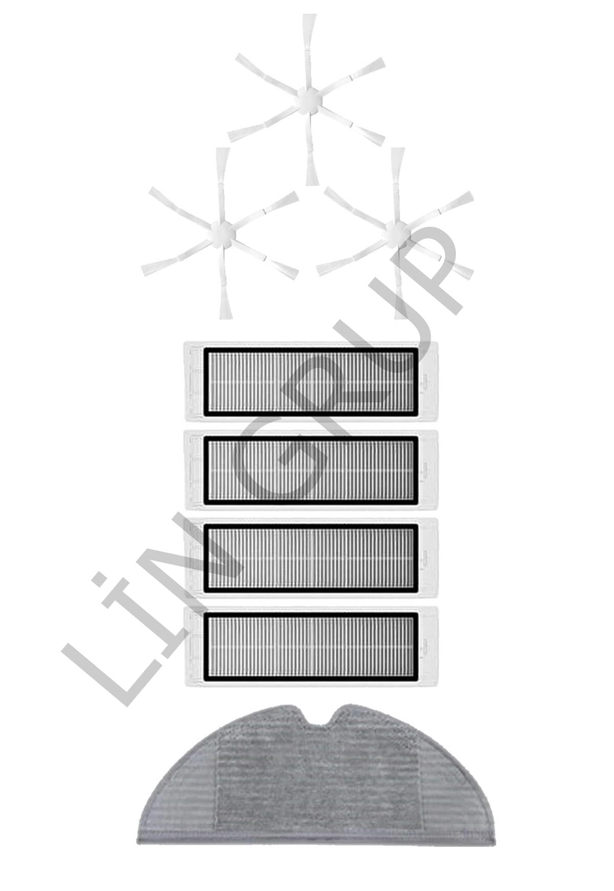 Xiaomi Vacuum Mop 2 (STYTJ03ZHM) Robot Süpürge Uyumlu 8'li Yedek Parça Seti