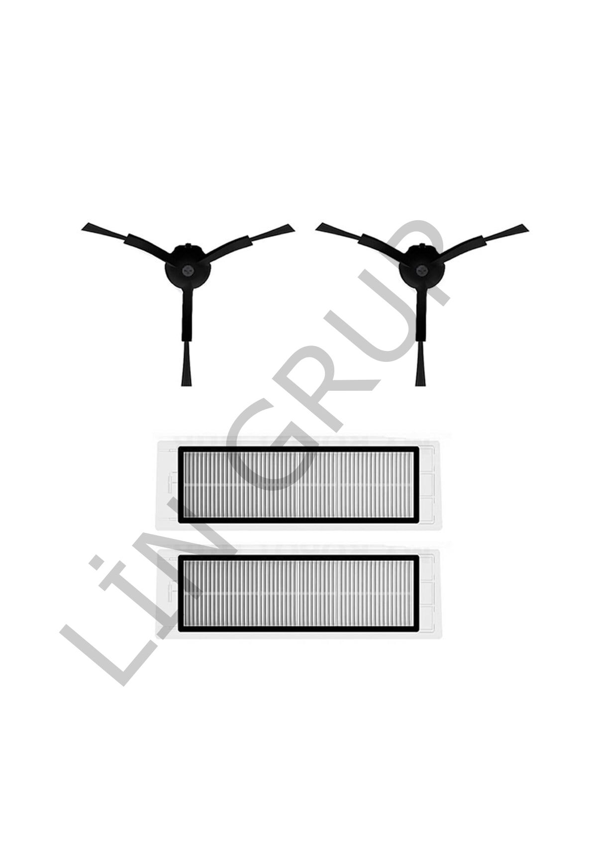 Xiaomi Vacuum Mop Pro 2+ (STYTJ02ZHM) Robot Süpürge Uyumlu 4'lü Yedek Parça Seti