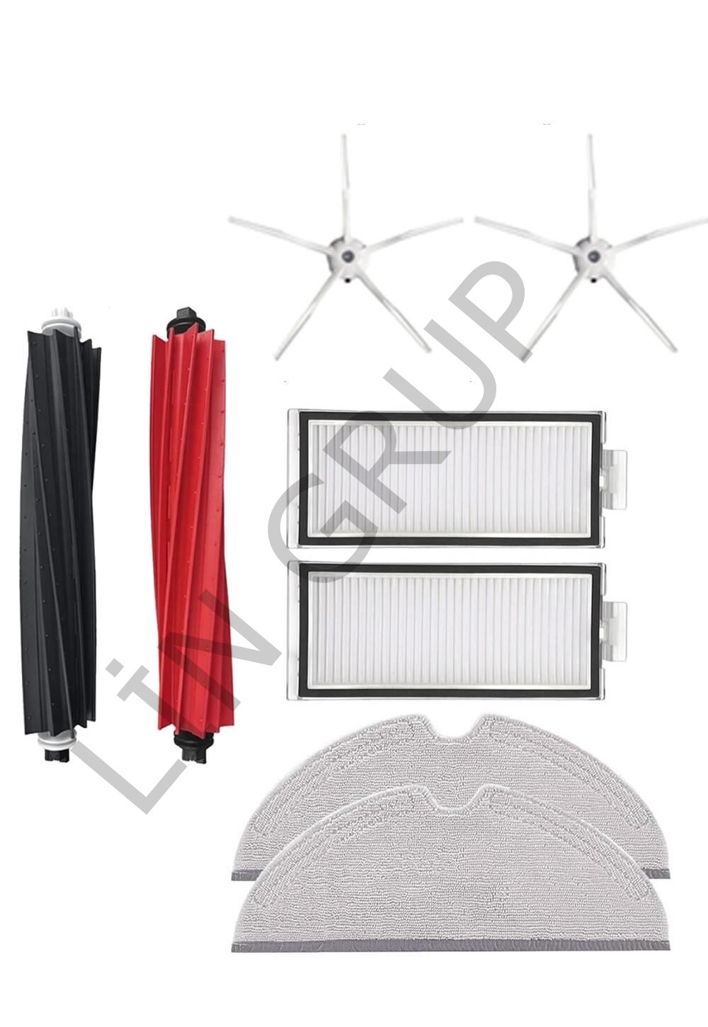 Roborock Q5 Pro + Robot Süpürge Uyumlu 8'li Yedek Parça Seti