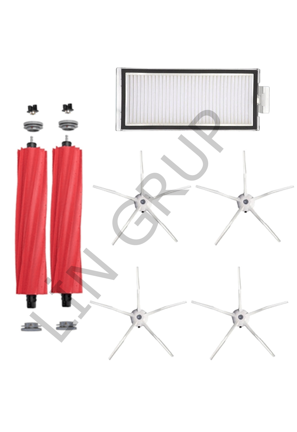 Roborock Q7+ Robot Süpürge Uyumlu 7'li Yedek Parça Seti