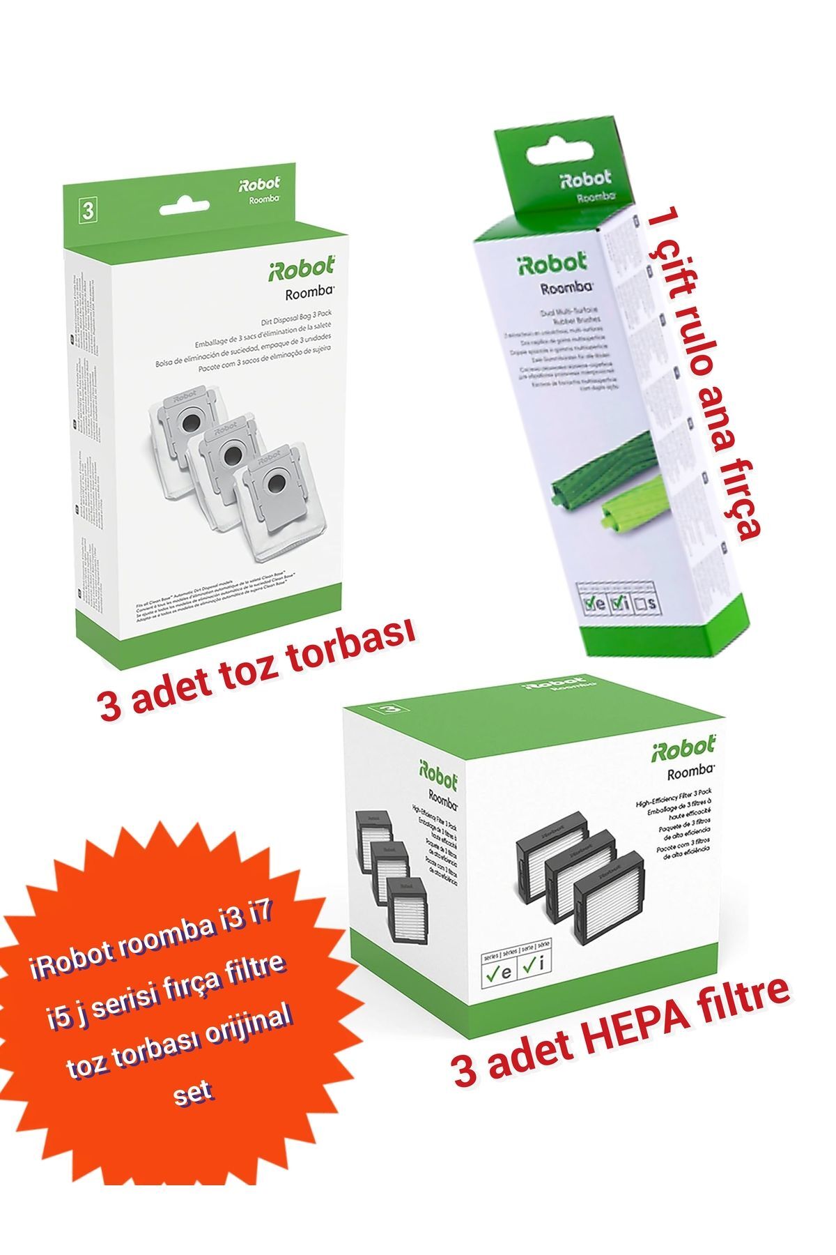 roomba i3 i7 i5 j serisi uyumlu orijinal yedek parçaları