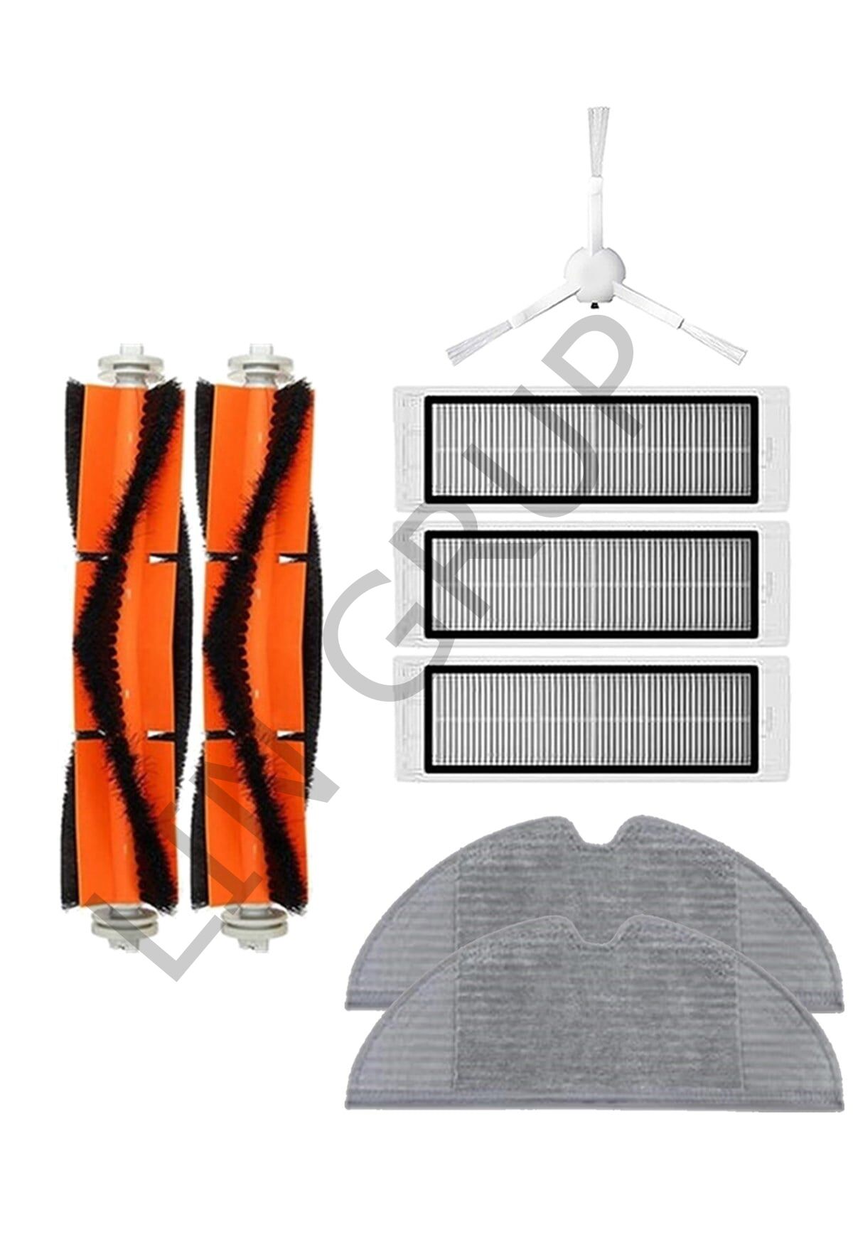 Xiaomi Vacuum Mop 2 (STYTJ03ZHM) Robot Süpürge Uyumlu 8'li Yedek Parça Seti