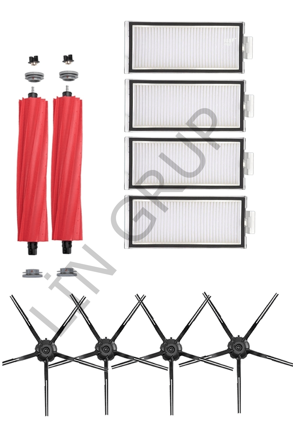 Roborock Q7+ Robot Süpürge Uyumlu 10'lu Yedek Parça Seti