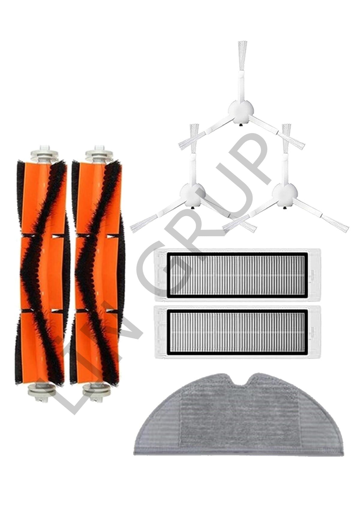 Xiaomi Vacuum Mop 2 (STYTJ03ZHM) Robot Süpürge Uyumlu 8'li Yedek Parça Seti