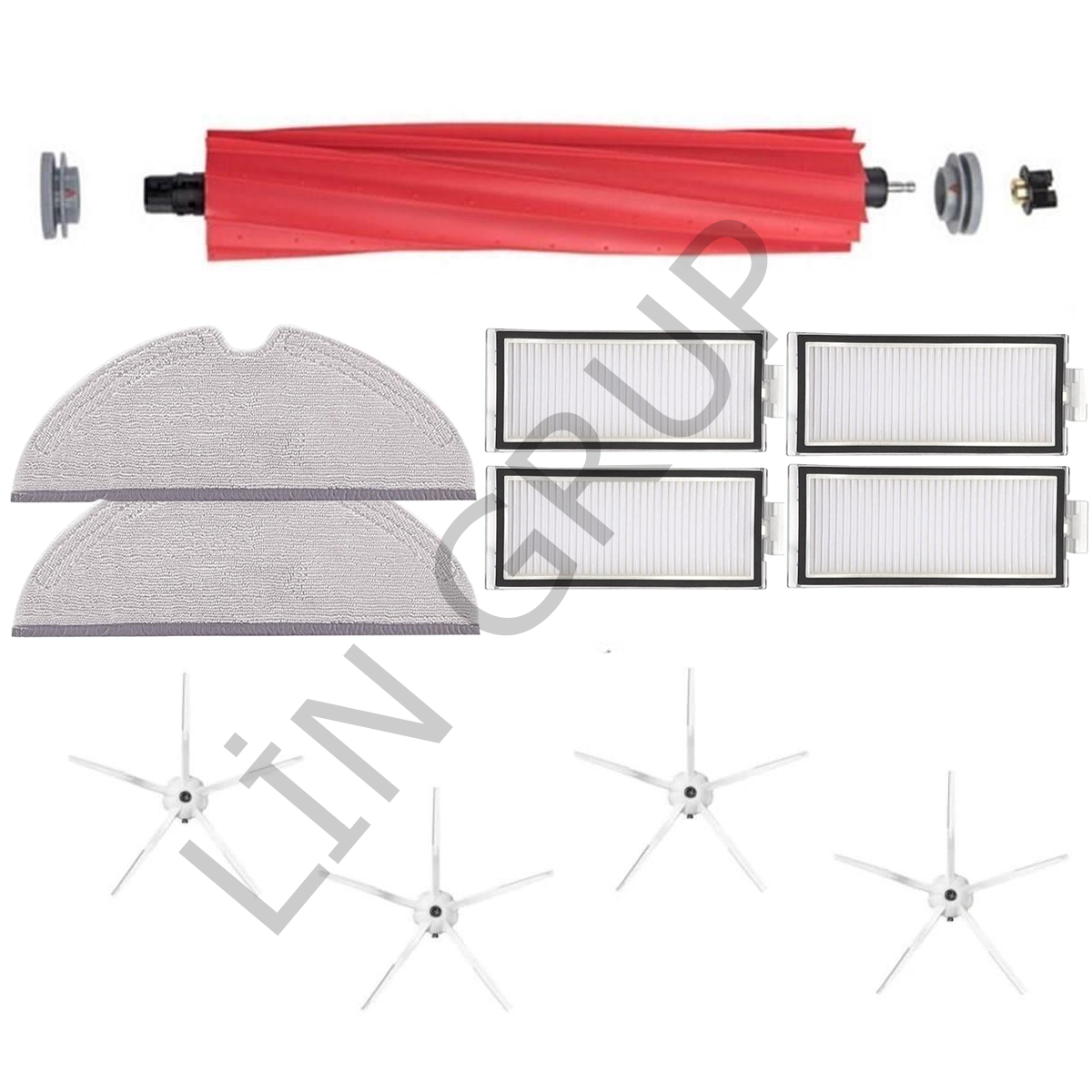 Roborock Q7+ Robot Süpürge Uyumlu 11'li Yedek Parça Seti