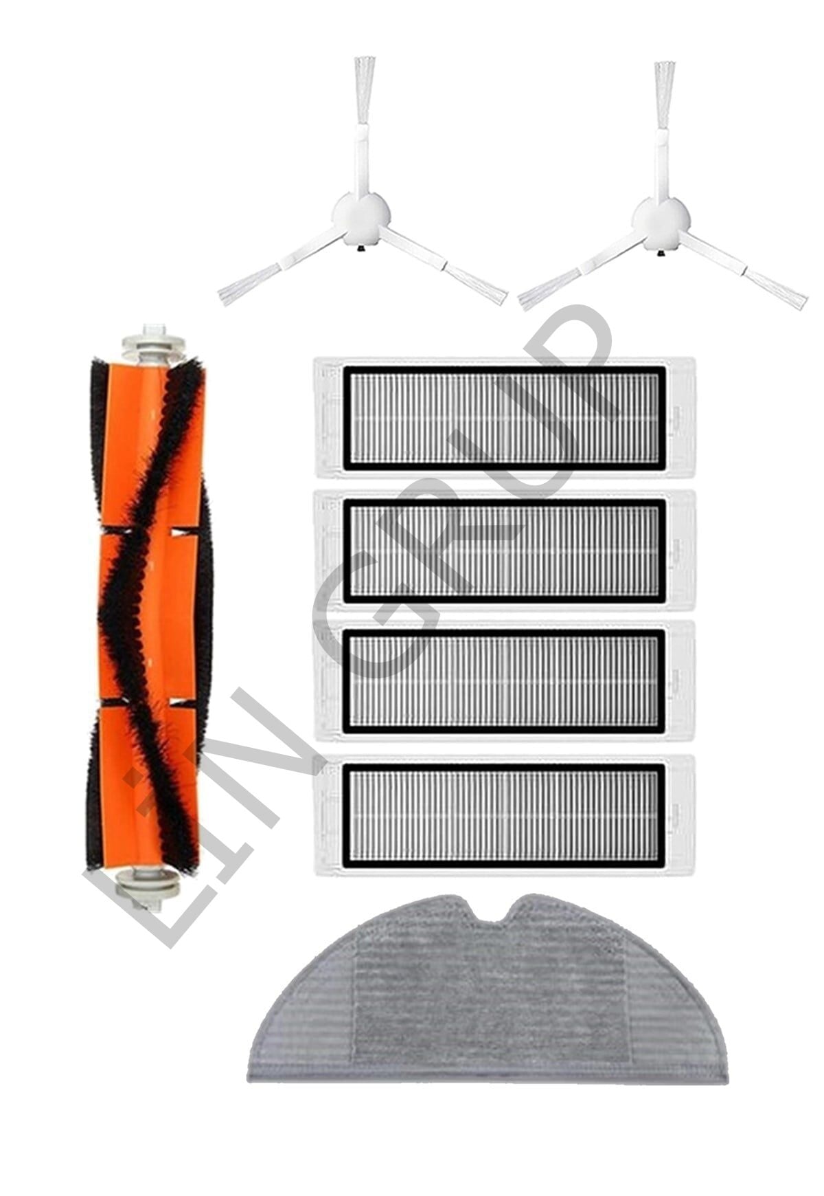 Xiaomi Vacuum Mop 2 (STYTJ03ZHM) Robot Süpürge Uyumlu 8'li Yedek Parça Seti