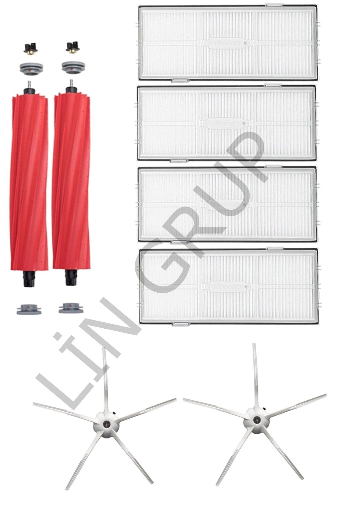 Roborock S7 Robot Süpürge Uyumlu 8'li Yedek Parça Seti