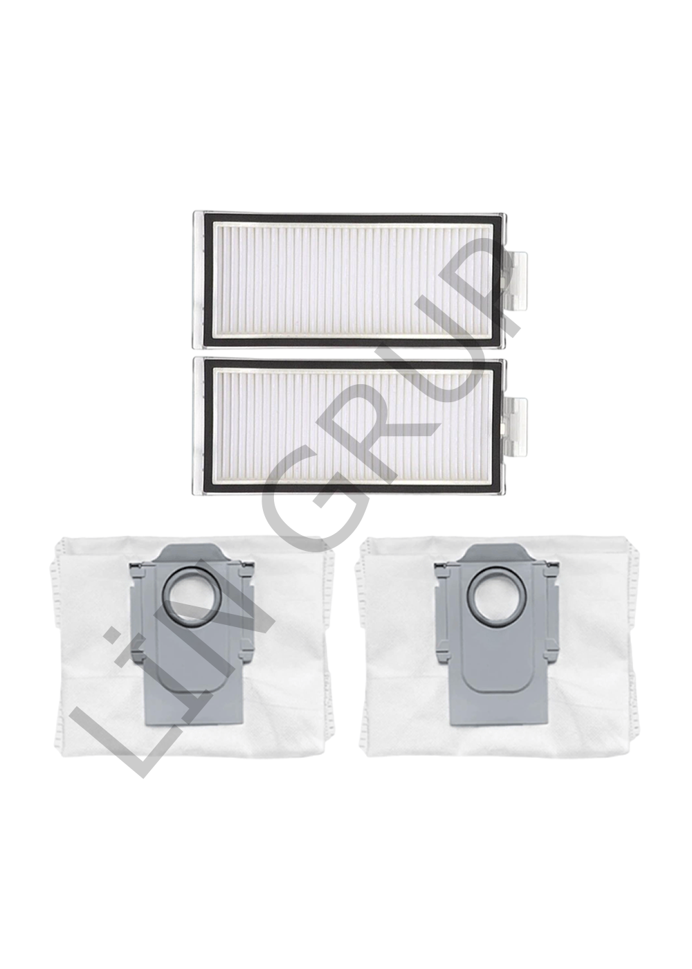 Roborock Q7+ Robot Süpürge Uyumlu 4'lü -Yedek Parça Seti