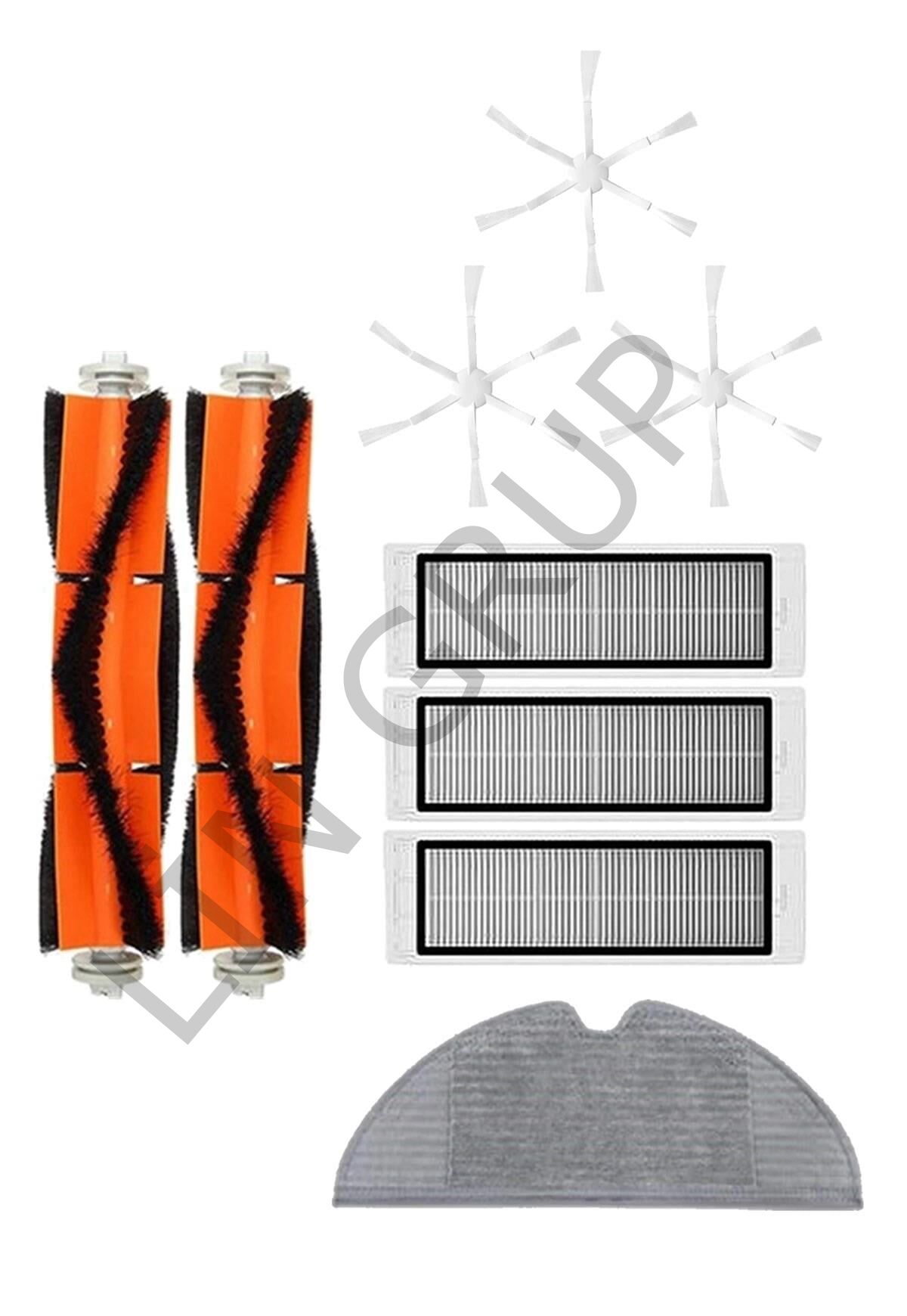 Xiaomi Vacuum Mop 2 (STYTJ03ZHM) Robot Süpürge Uyumlu 9'lu Yedek Parça Seti