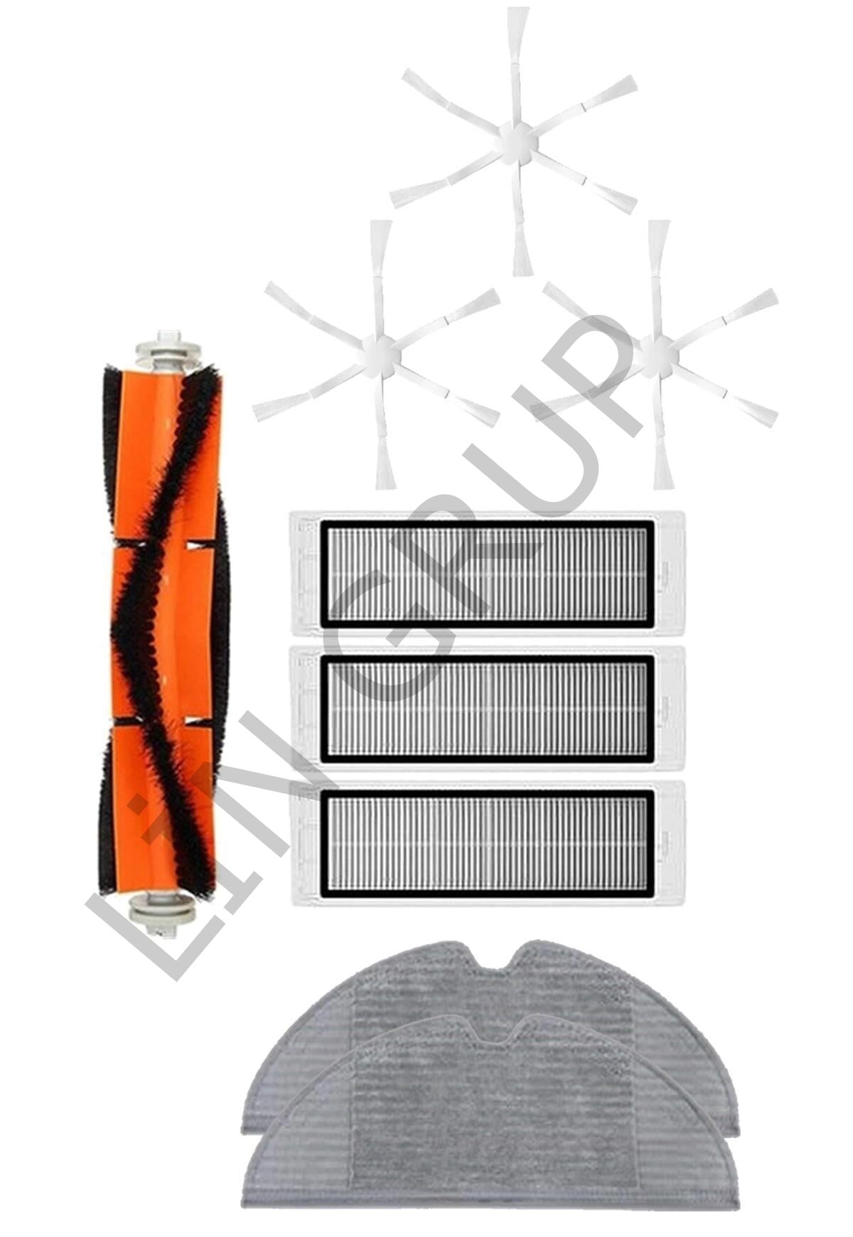 Xiaomi Vacuum Mop 2 (STYTJ03ZHM) Robot Süpürge Uyumlu 9'lu Yedek Parça Seti