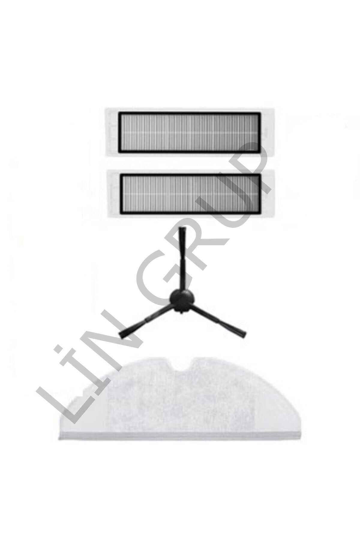 Xiaomi Vacuum Mop Pro 2+ (STYTJ02ZHM) Robot Süpürge Uyumlu 4'lü Yedek Parça Seti