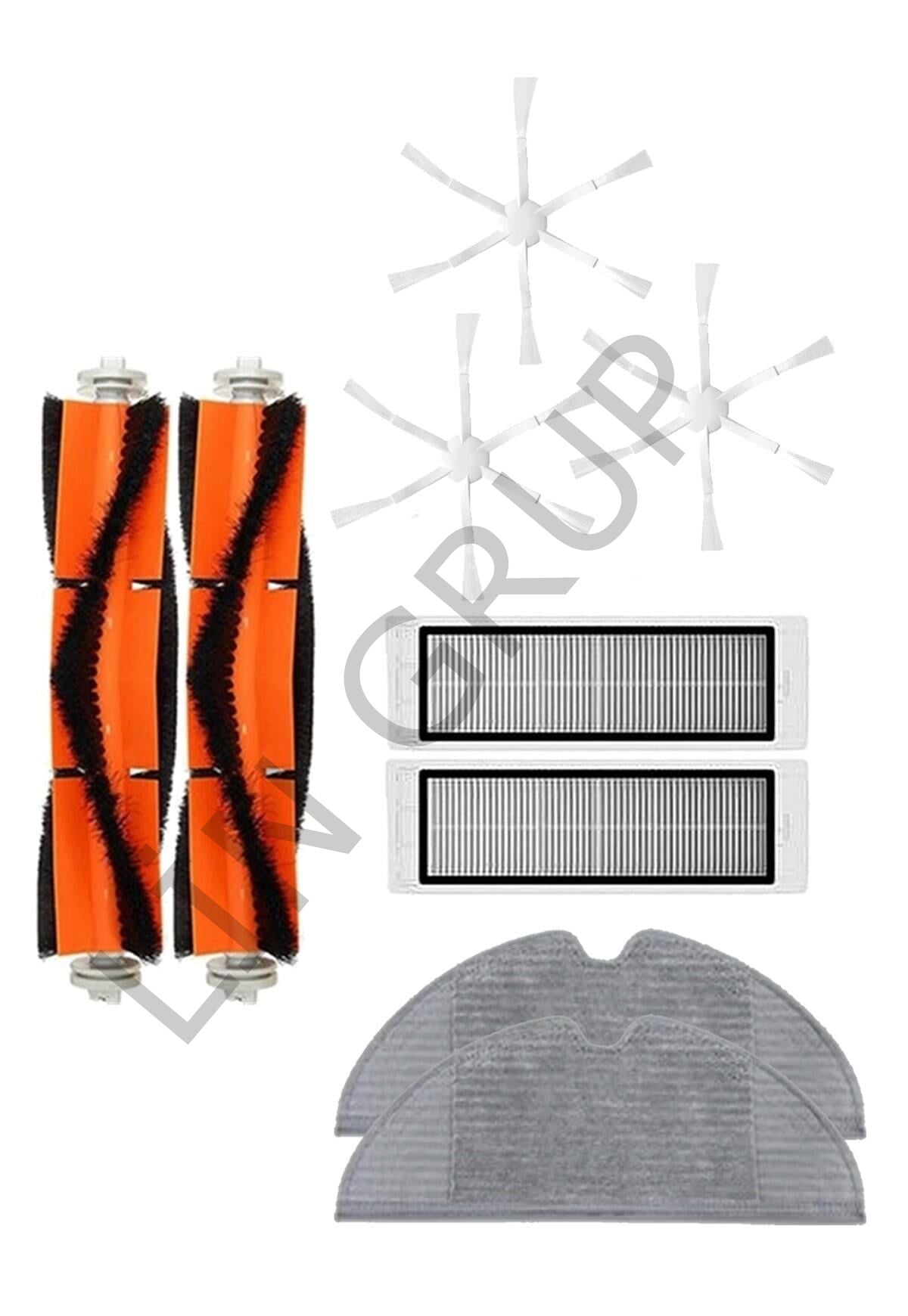 Xiaomi Vacuum Mop 2 (STYTJ03ZHM) Robot Süpürge Uyumlu 9'lu Yedek Parça Seti