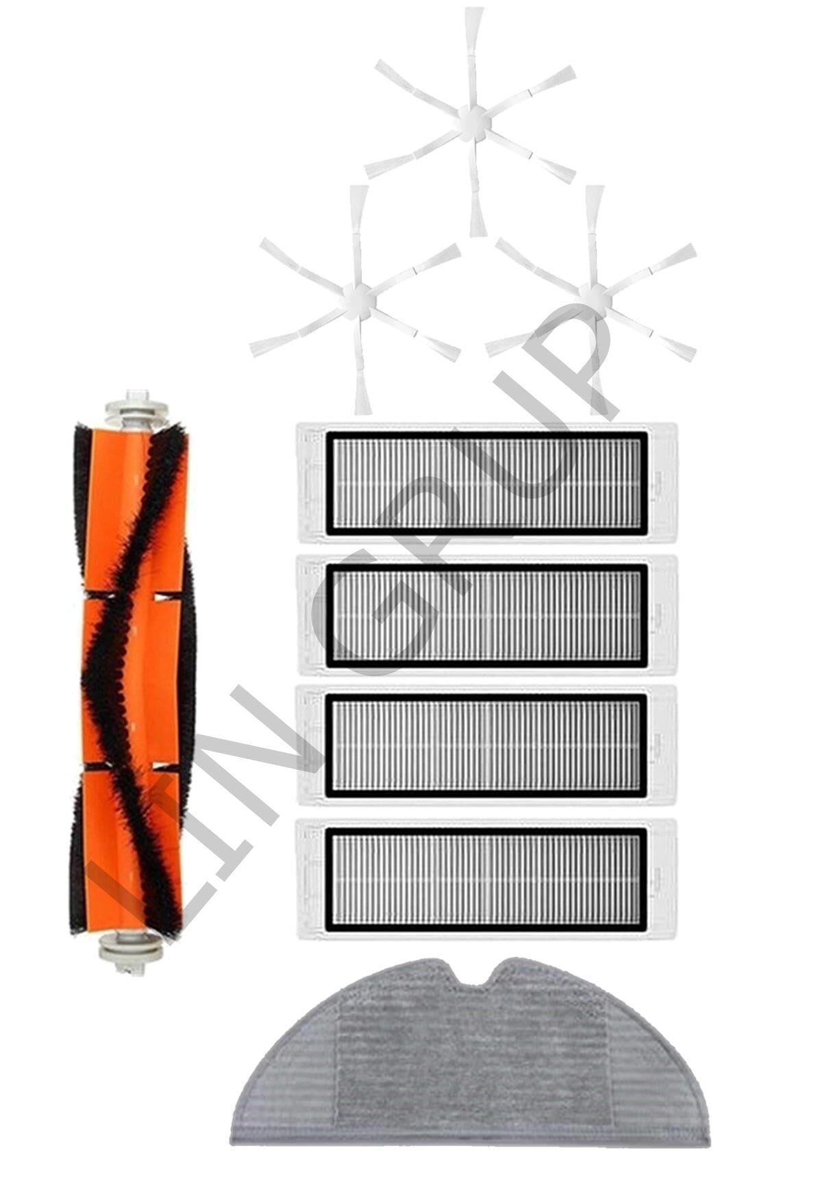 Xiaomi Vacuum Mop 2 (STYTJ03ZHM) Robot Süpürge Uyumlu 9'lu Yedek Parça Seti