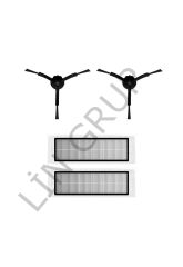 Xiaomi Vacuum Mop Pro 2 Plus (STYTJ02ZHM) Robot Süpürge Uyumlu 4'lü Yedek Parça Seti