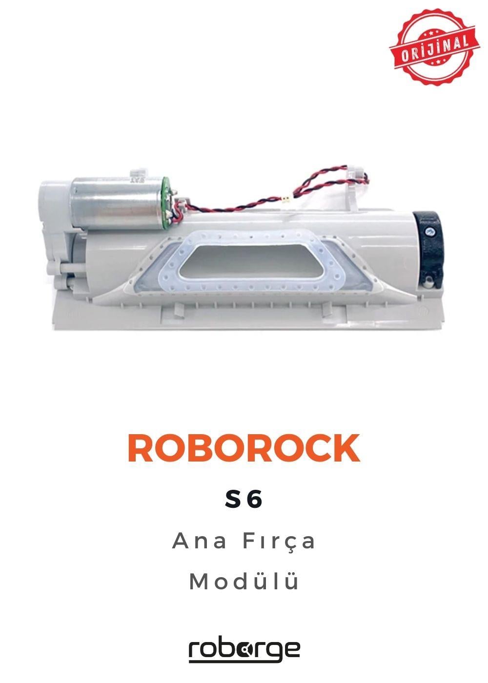 Roborock S6 Robot Süpürge Uyumlu Ana Fırça Modülü - Orijinal Ürün - Siyah