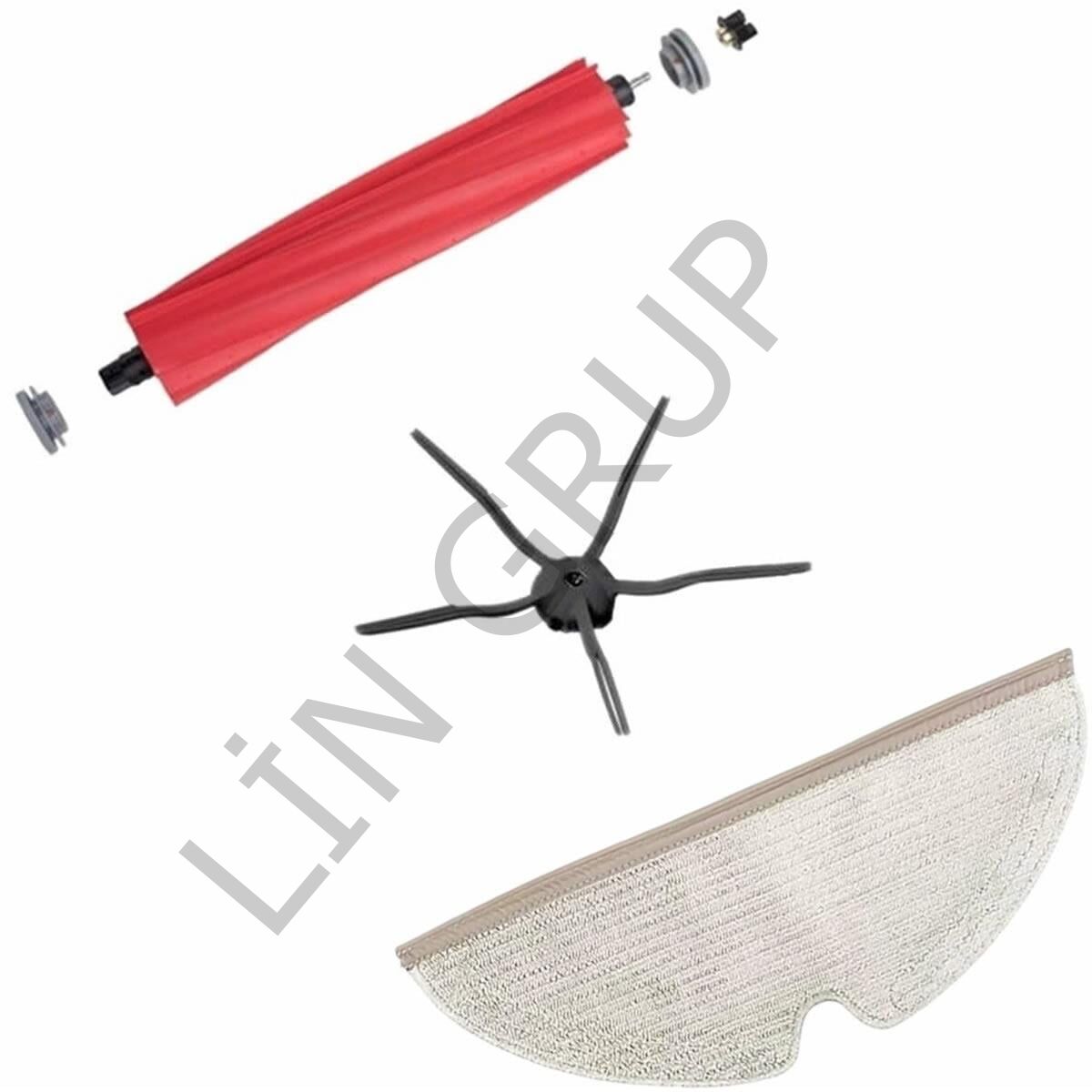 Roborock Q7 Max + Robot Süpürge Uyumlu 3'lü -Yedek Parça Seti