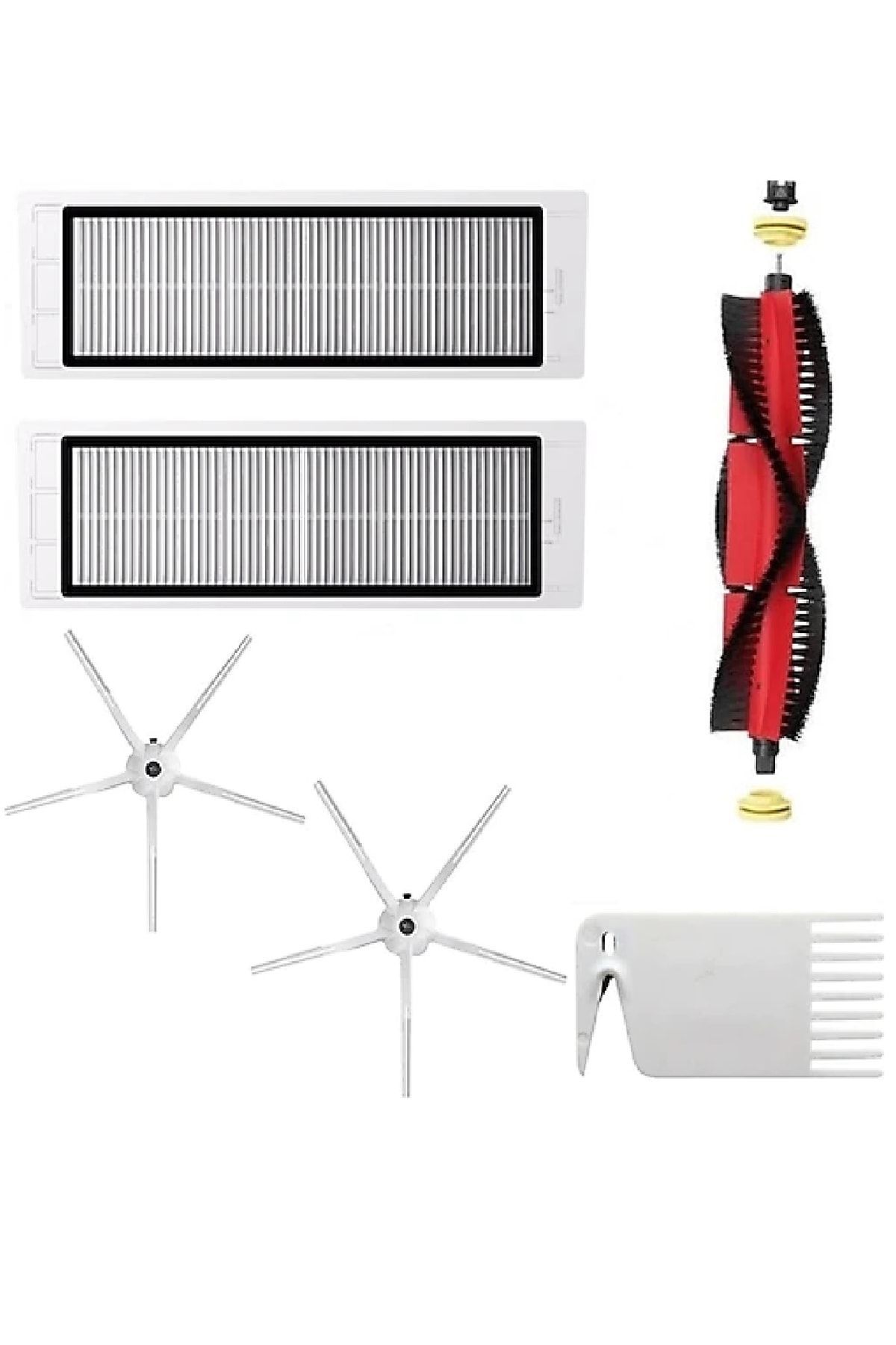 Xiaomi Sdjqr02rr , Roborock S5 Max S6 Maxv Hepa Filtre Fırça (Uyumlu Yedek Parça Seti)