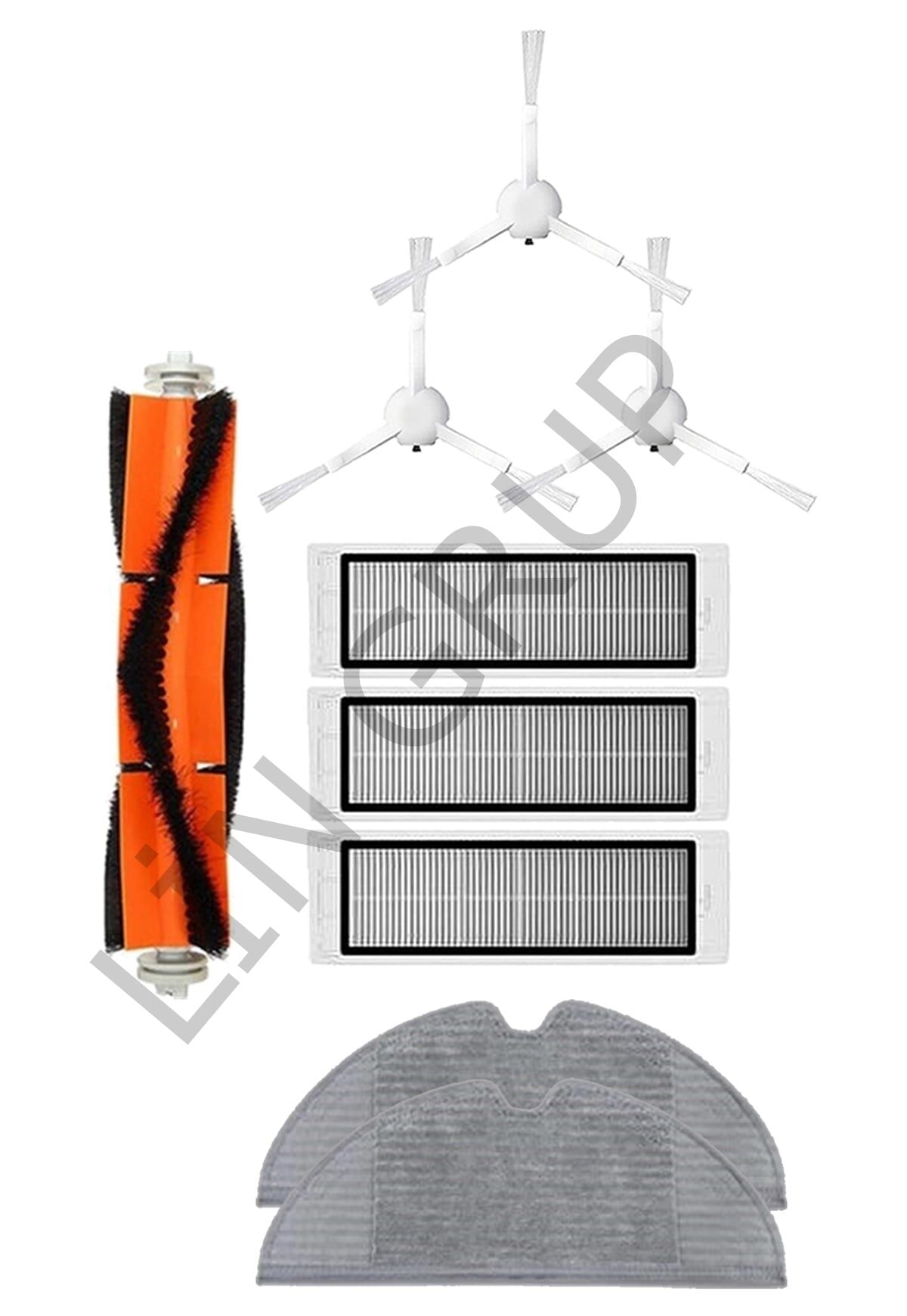 Xiaomi Vacuum Mop 2 (STYTJ03ZHM) Robot Süpürge Uyumlu 9'lu Yedek Parça Seti