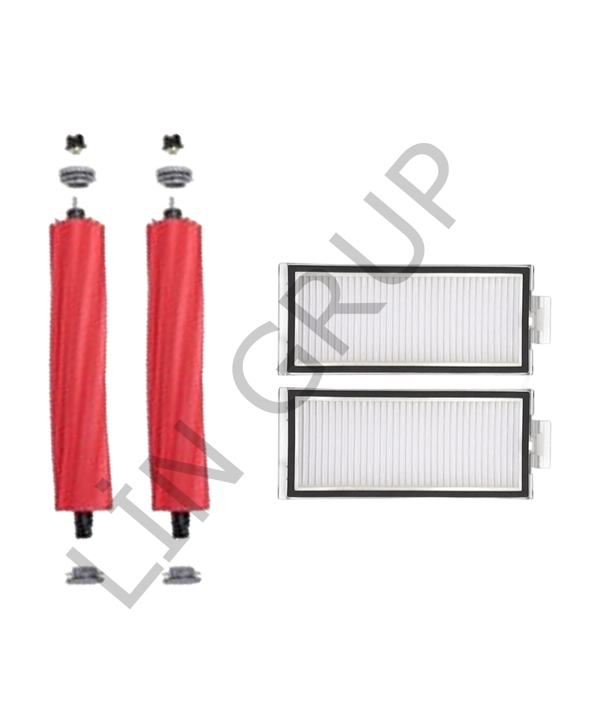 Roborock Q7 Max + Robot Süpürge Uyumlu 4'lü -Yedek Parça Seti