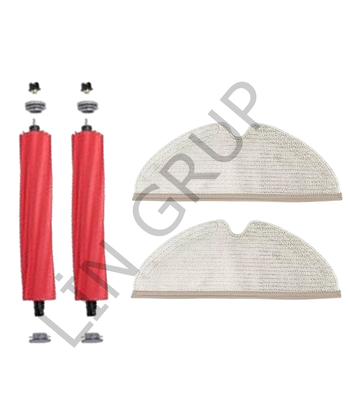 Roborock Q7 Max +  Robot Süpürge Uyumlu 4'lü Yedek Parça Seti