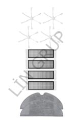 Xiaomi Vacuum Mop 2 (STYTJ03ZHM) Robot Süpürge Uyumlu 10'lu Yedek Parça Seti