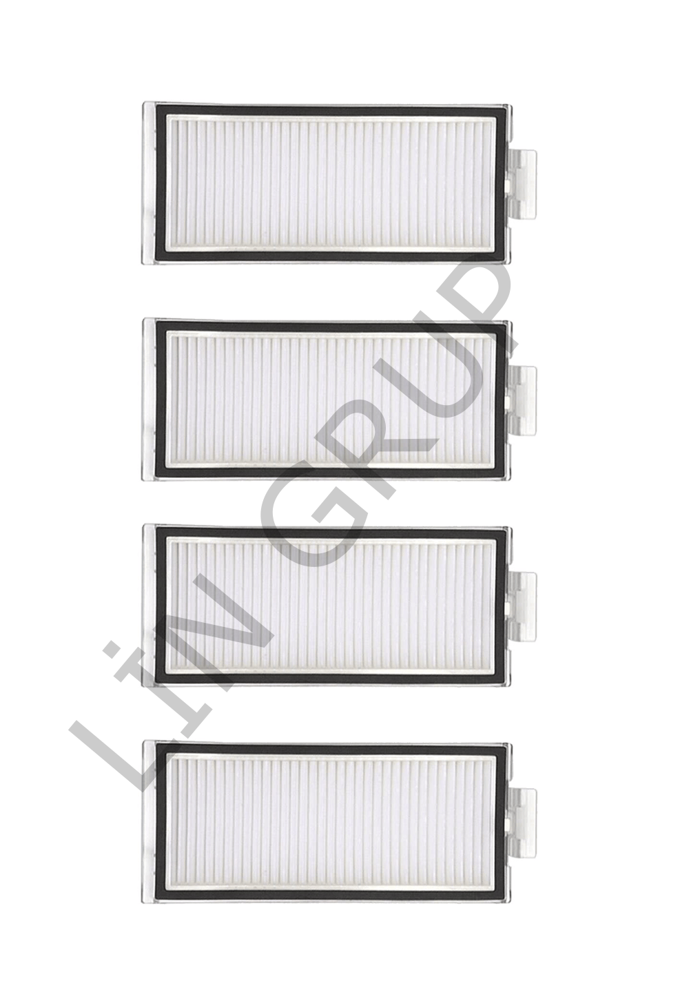Roborock Q7 Max + Robot Süpürge Uyumlu 4'lü Hepa Filtre Seti