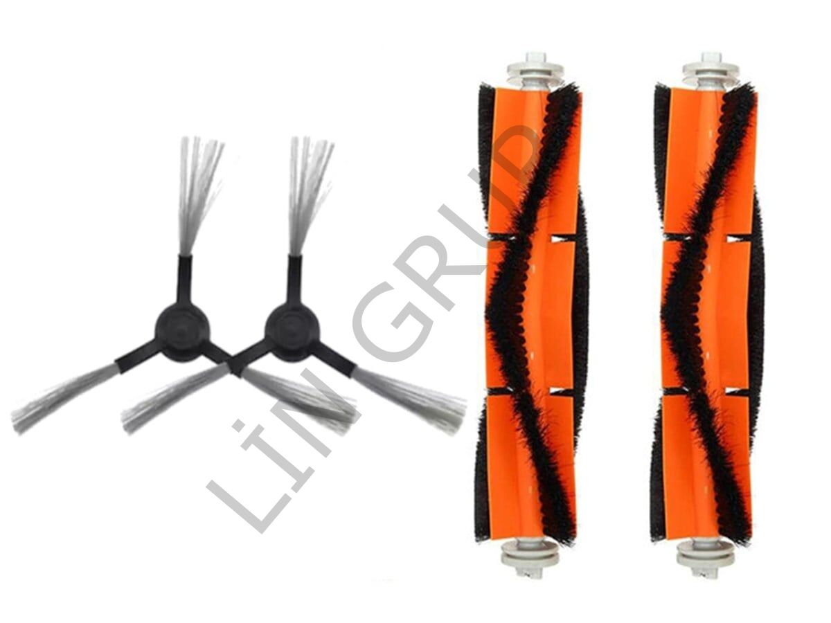 Xiaomi Vacuum Mop 2 Pro + (STYTJ02ZHM) Robot Süpürge Uyumlu 4'lü Yedek Parça Seti