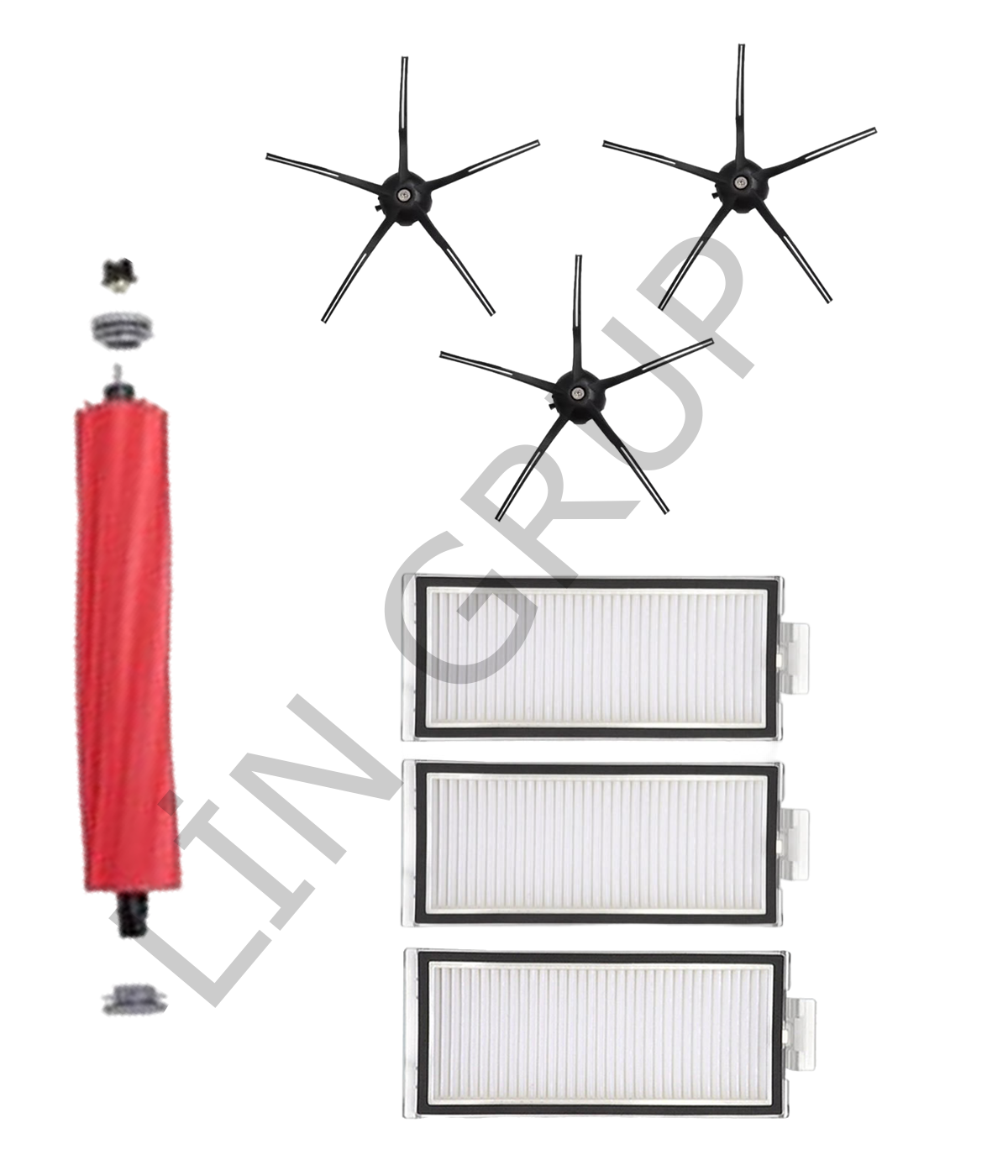 Roborock Q7 Max + Robot Süpürge Uyumlu 7'li Yedek Parça Seti