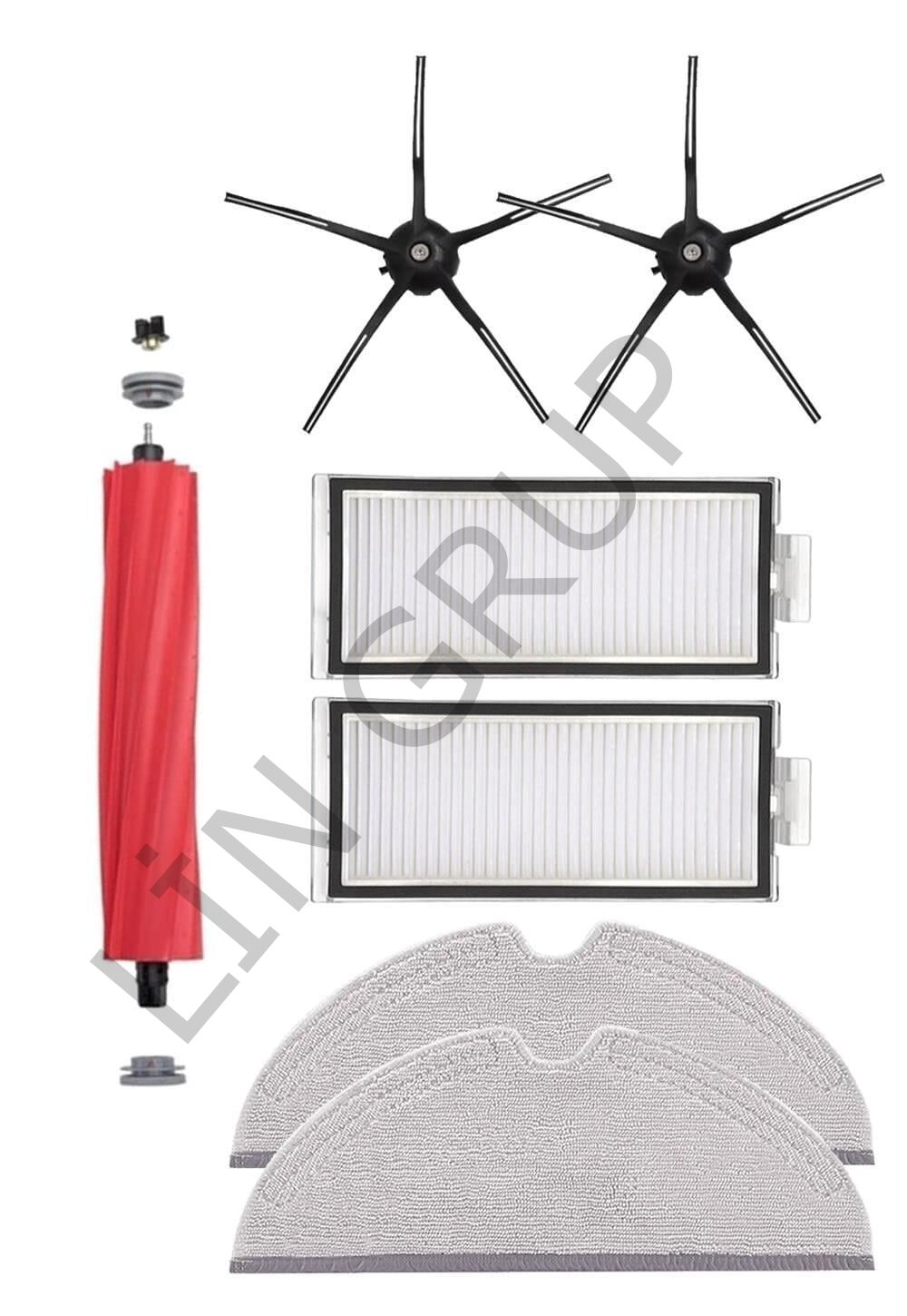Roborock Q7 Max + Robot Süpürge Uyumlu 7'li Yedek Parça Seti