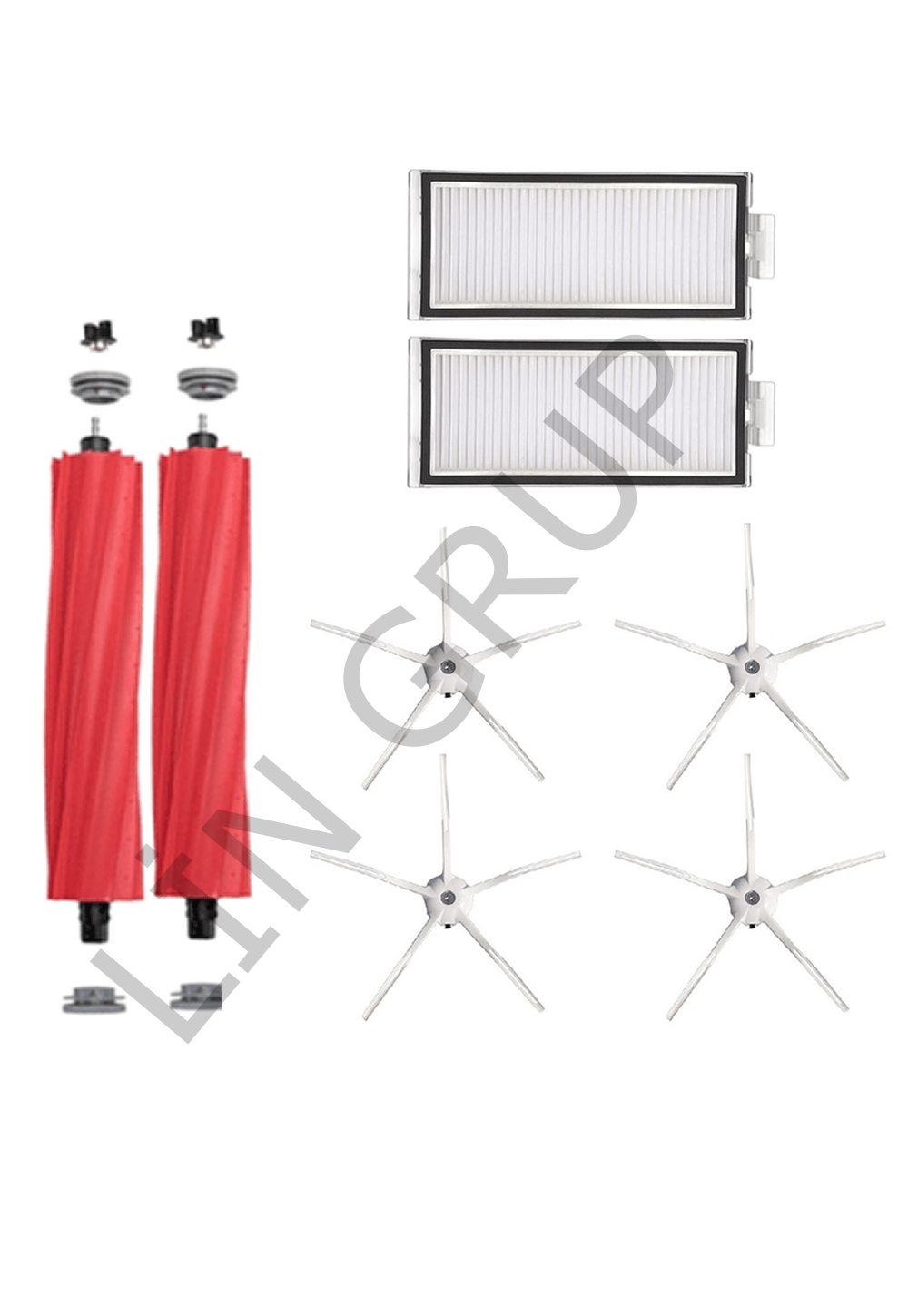 RoborockQ7 Max + Robot Süpürge Uyumlu 8'li Yedek Parça Seti
