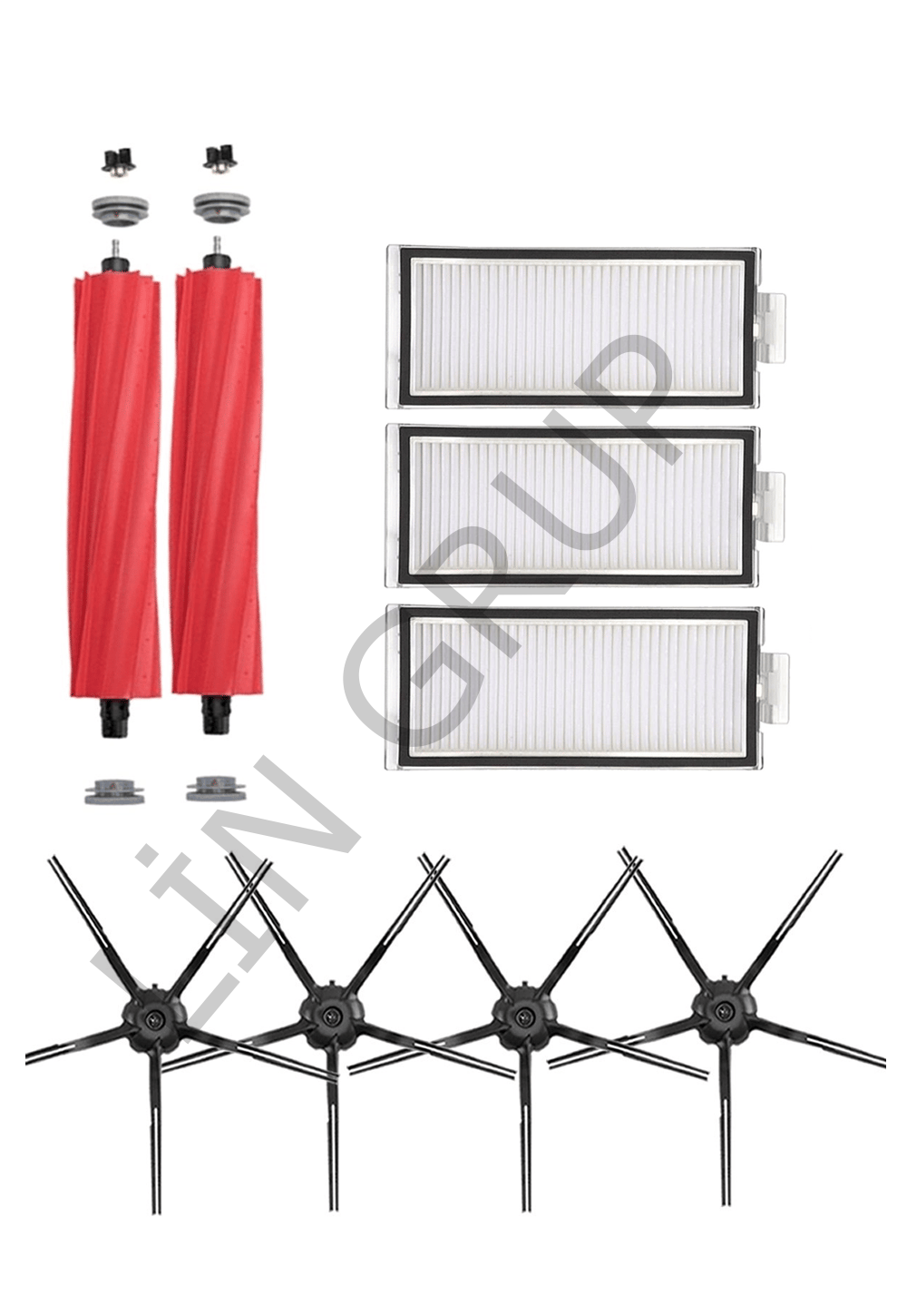 Roborock Q7 Max + Robot Süpürge Uyumlu 9'lu Yedek Parça Seti