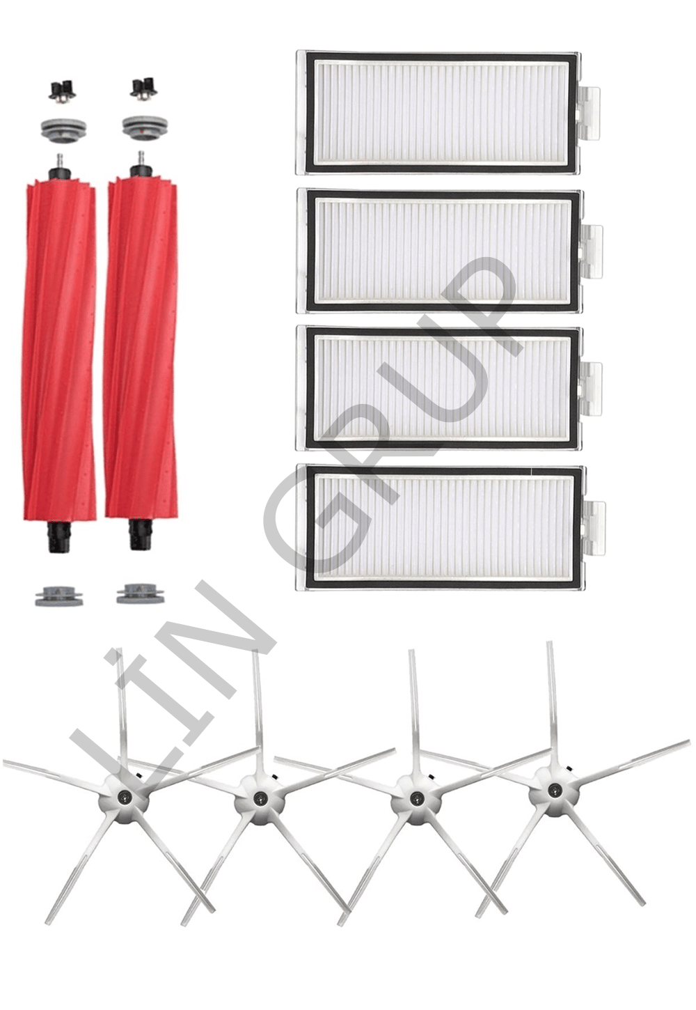 Roborock Q7 Max + Robot Süpürge Uyumlu 10'lu Yedek Parça Seti