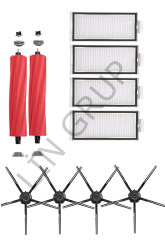 Roborock Q7 Max + Robot Süpürge Uyumlu 10'lu Yedek Parça Seti