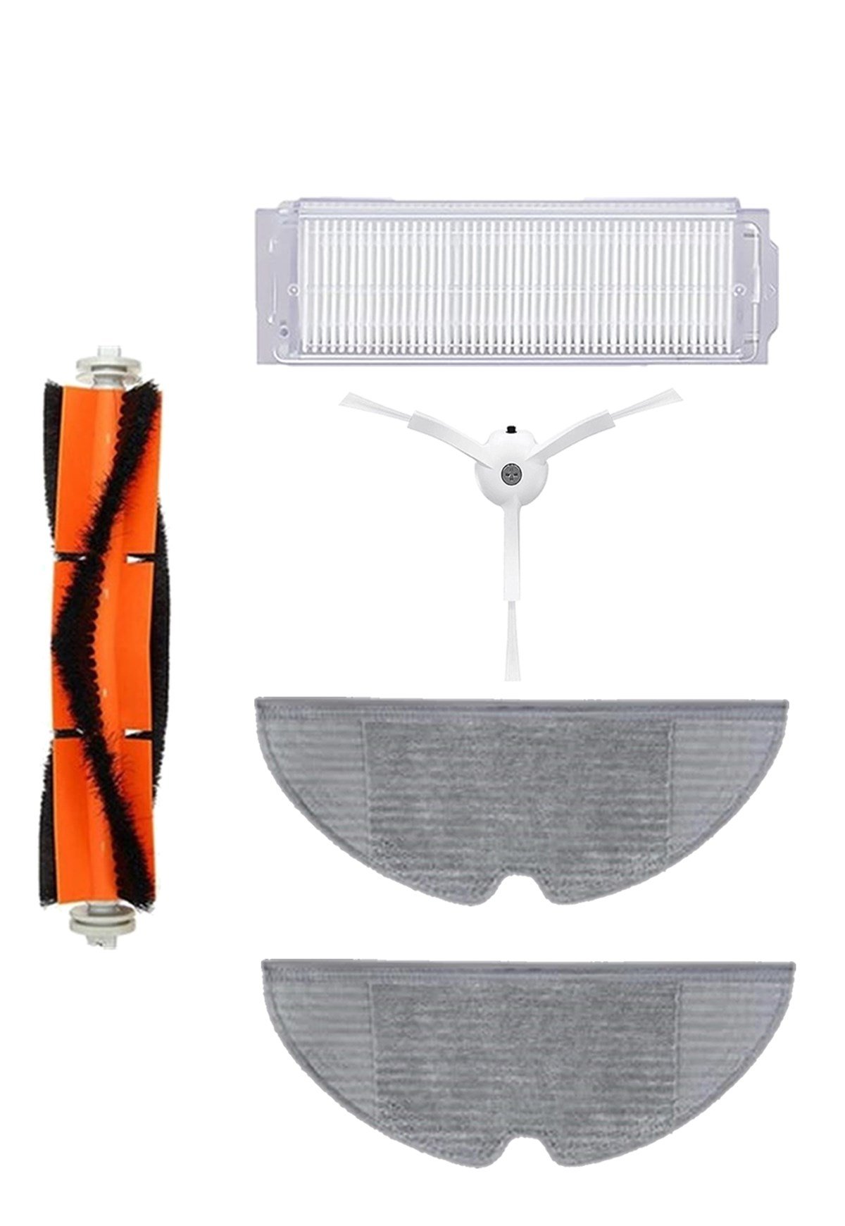 Xiaomi Vacuum Mop 2 Pro (MJST1SHW) Robot Süpürge Uyumlu 5'li Yedek Parça Seti