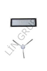 Xiaomi Vacuum Mop 2C  Robot Süpürge Uyumlu 2'li Yedek Parça Seti