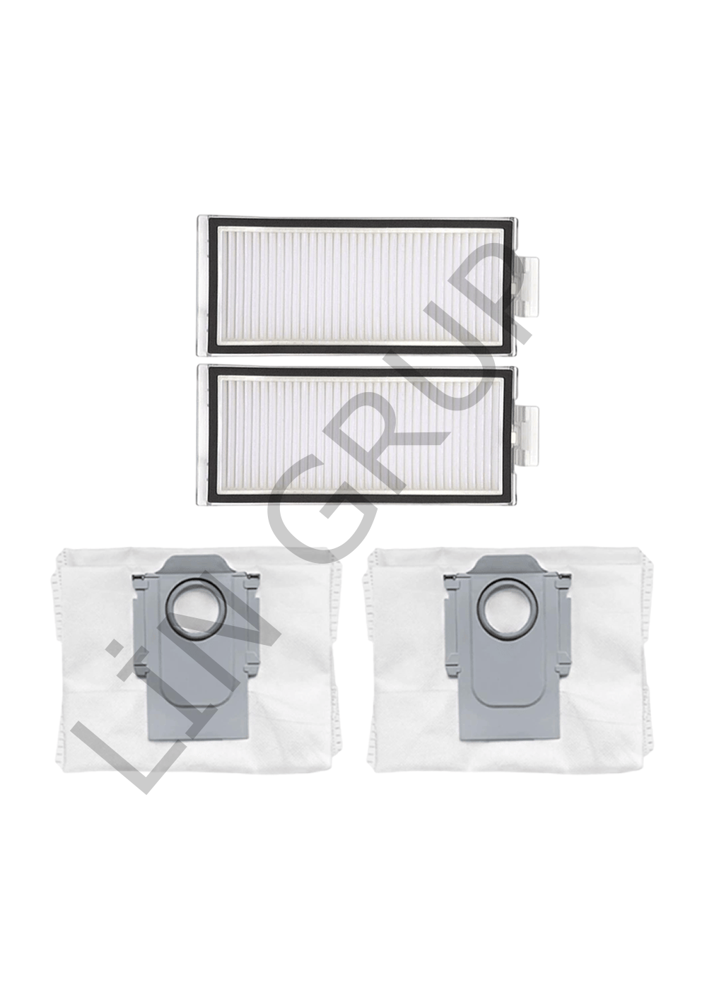 Roborock Q7 Max + Robot Süpürge Uyumlu 4'lü -Yedek Parça Seti