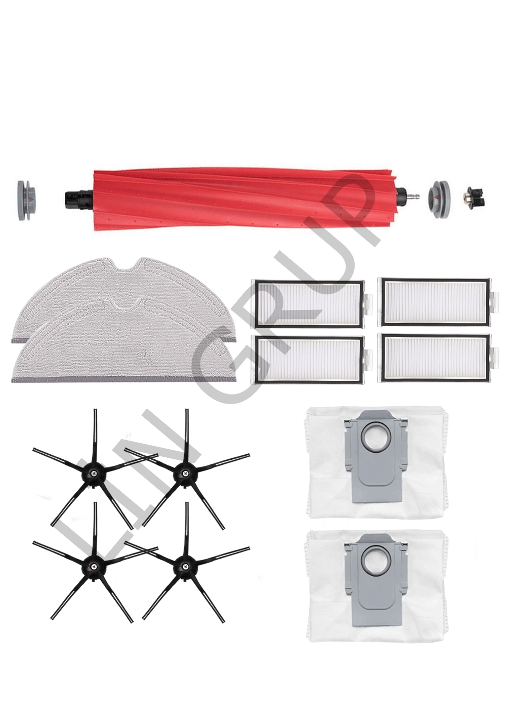 Roborock Q7 Max + Robot Süpürge Uyumlu 13'lü Yedek Parça Seti